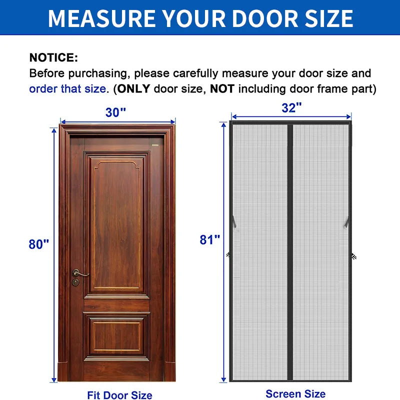 BowLift | Magnetic Cold-Proof Cotton Door Curtain