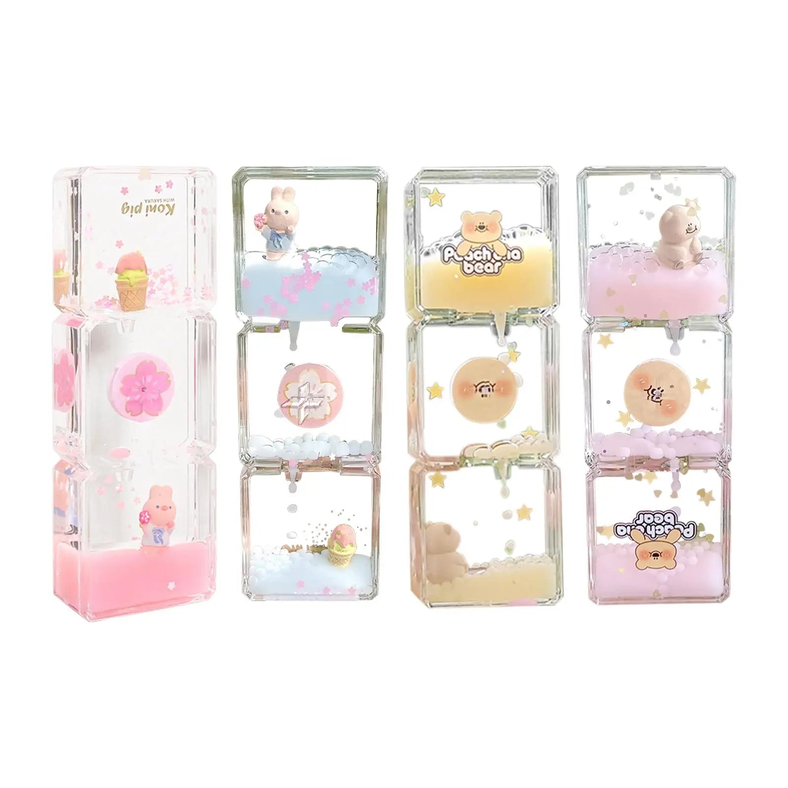 BowLift | Floral Fantasy Liquid Cartoon Motion Hourglass