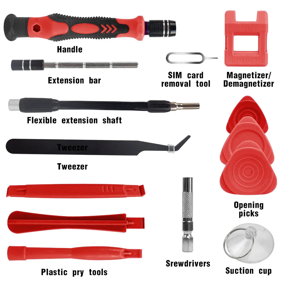 BowLift | 115-in-1 Precision Screwdriver Set with Magnetic Repair Tools – ProFix