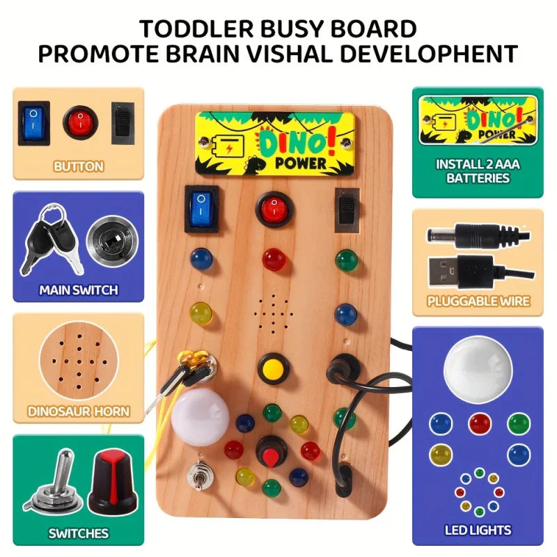 BowLift | Montessori Busy Board Switch Toy