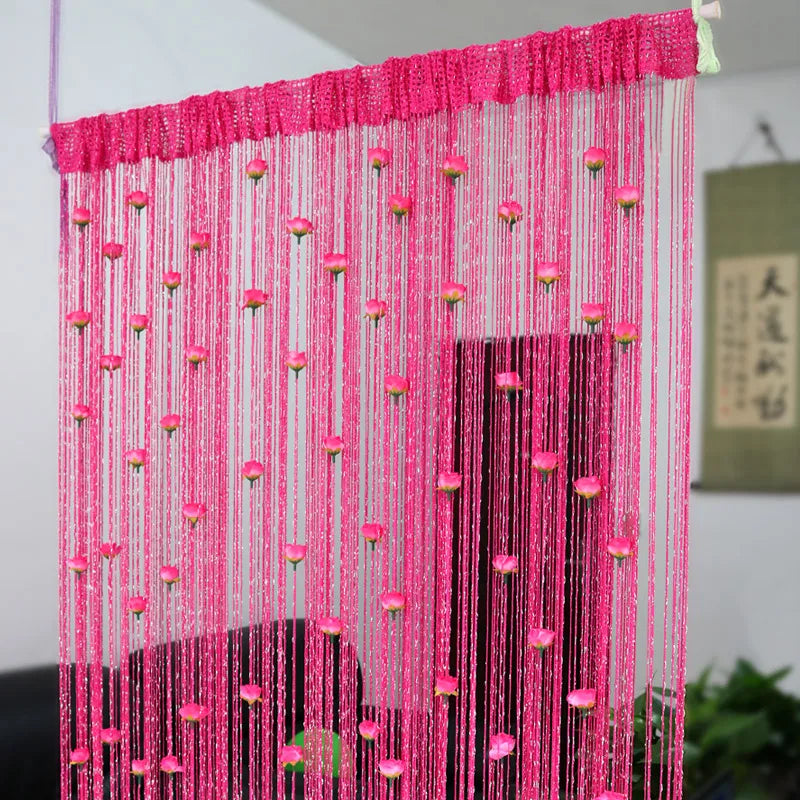 BowLift | Floral Decorative Hanging Room Divider Curtain
