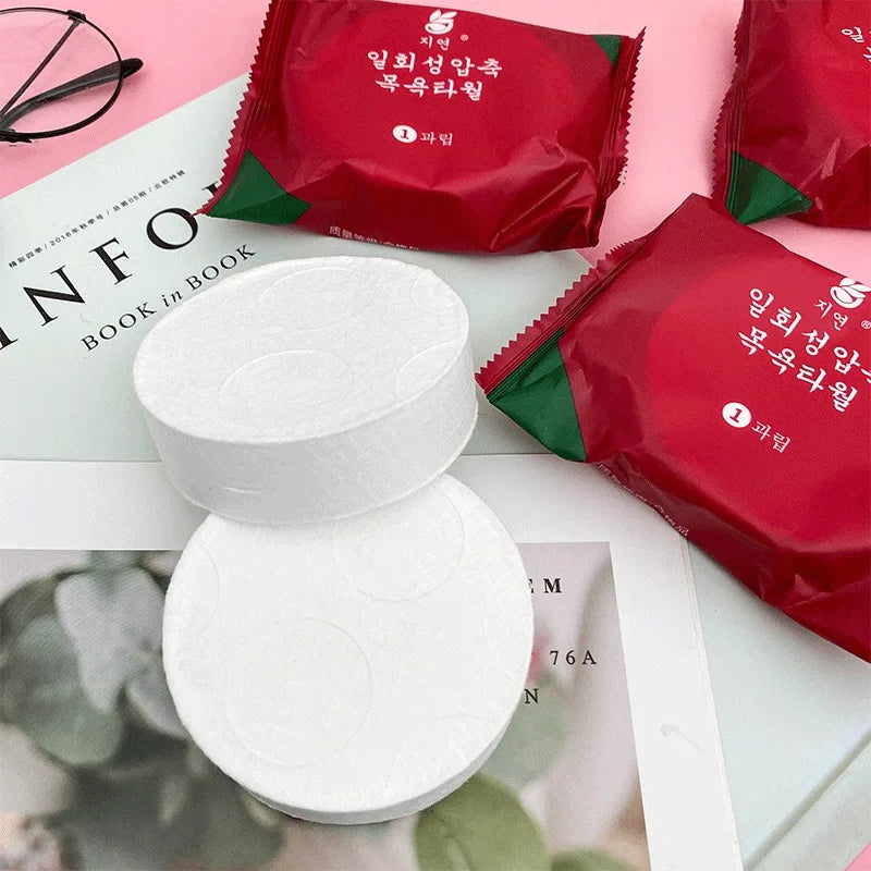 BowLift | Towelina Disposable Bath Towels | Ultra Compact & Hygienic | For Travel, Spa & Everyday Life | Made of Non-woven Fabric