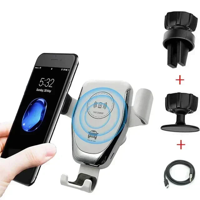 BowLift | Voltano Auto Phone Holder | Wireless & Fast Charging | Automatically Locking | For Air Vent