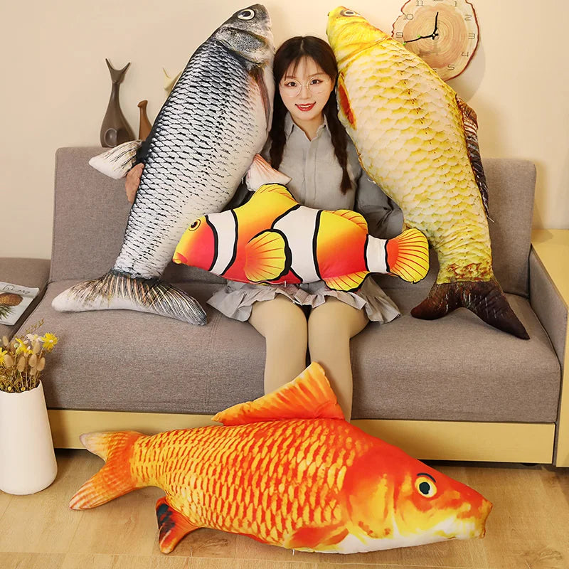 BowLift | Giant Fish Plush Realistic Pillow