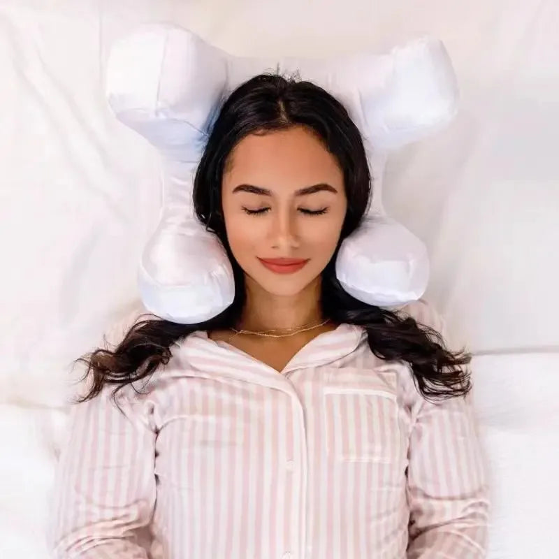 BowLift | Face Pillow Set with Satin Pillowcase | Anti-Aging, Wrinkle Reduction & Ideal for Back Sleepers and Beauty Enthusiasts