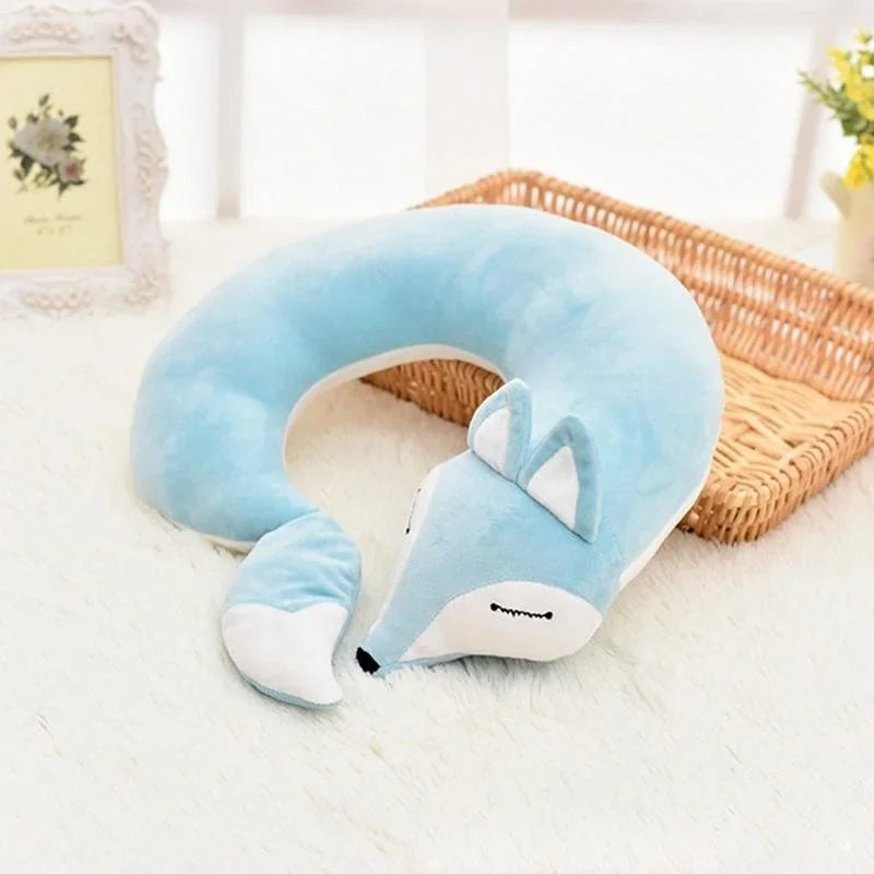 BowLift | FoxyRest Neck Pillow | Cuddly Travel Companion | Cute Fox Design