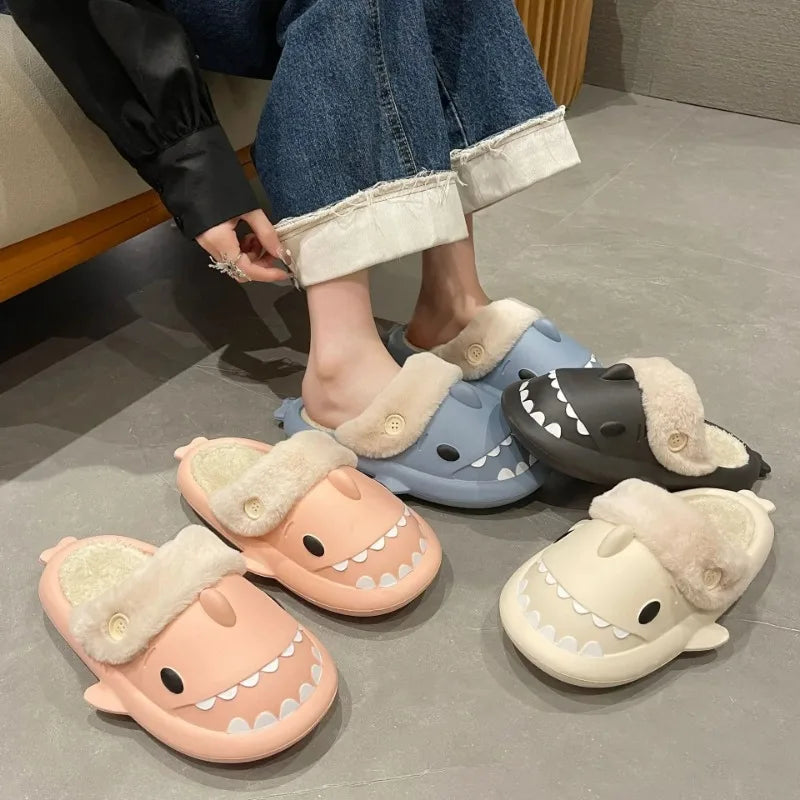 BowLift | SharkSlides - Funny Cotton Slippers