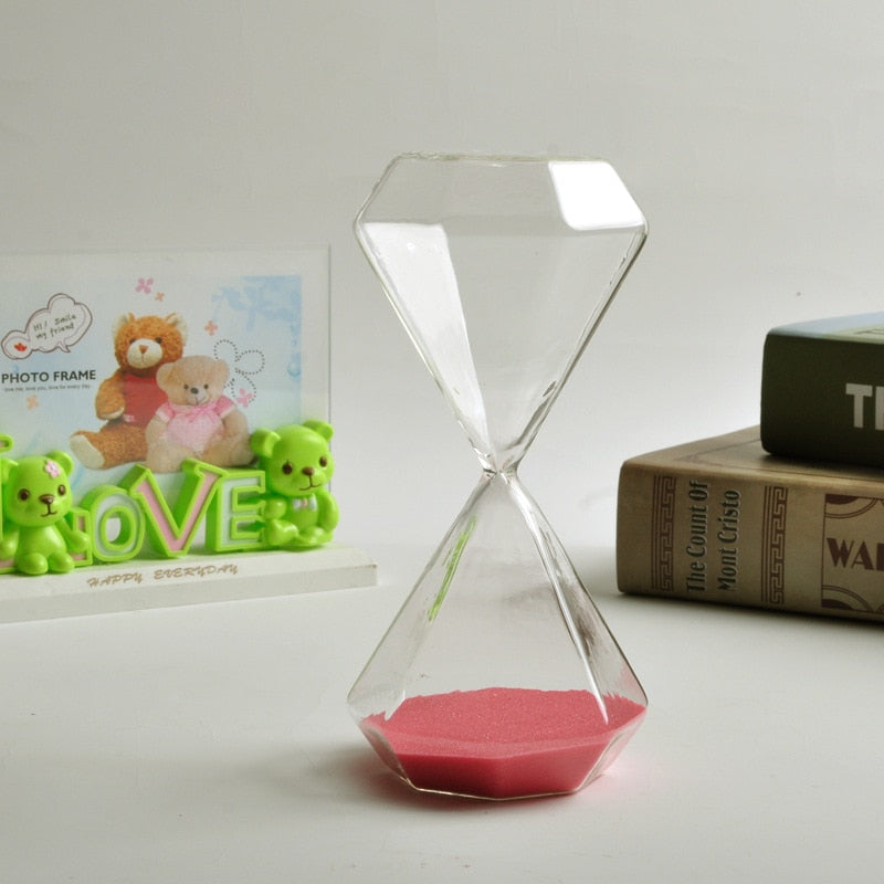 BowLift | 5–60 Minute diamond hourglass, hourglass, hourglass, children's gift, hourglass, home decoration, available in multiple color options