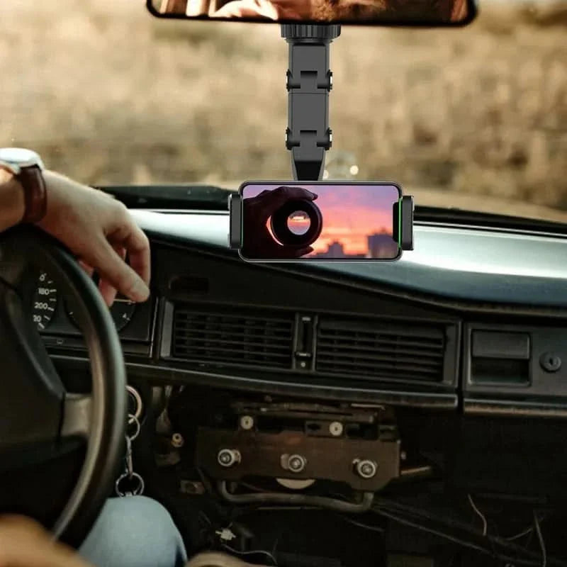 BowLift | 360° Car Phone Holder Mount for Rearview Mirror