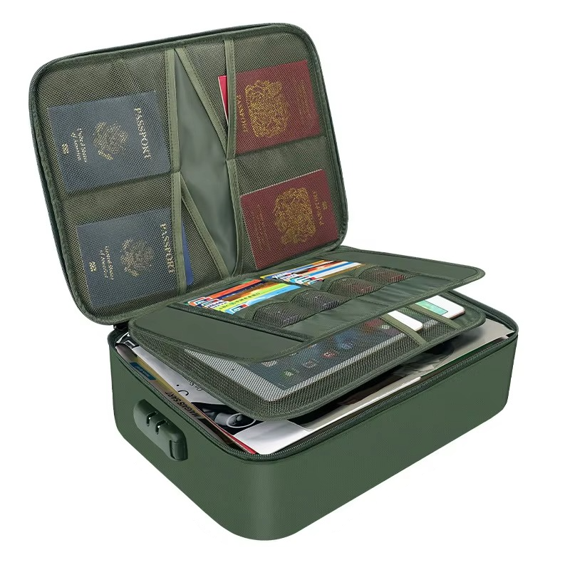 BowLift | Fireproof and Waterproof Document Organizer Bag – Portable Protective Storage for Travel and Home Security
