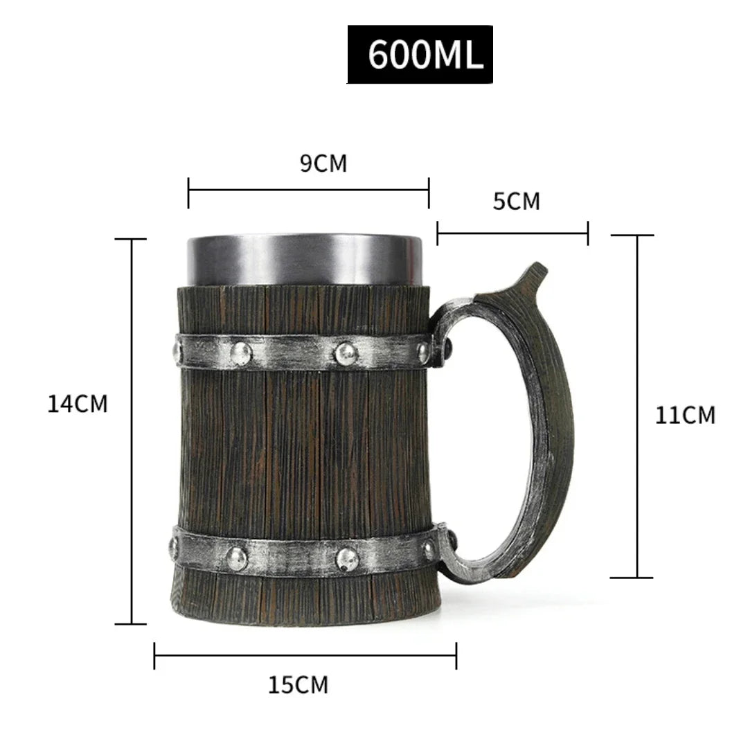 BowLift | 3D Viking-Style Wooden Mug