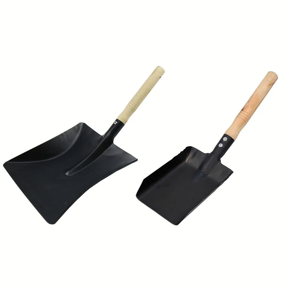 BowLift | HeatPro Fireplace Shovel | Durable Iron with Wooden Handle | For Oven & Grill