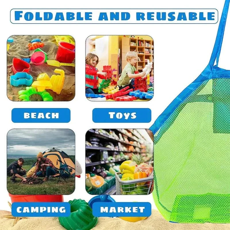 BowLift | PORTABLE MESH BAG FOR KIDS – Breathable beach bag for toys, towels & travel