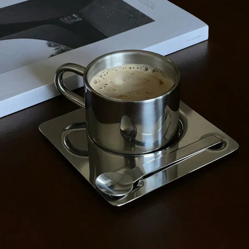 BowLift | Stainless Steel Coffee Cup and Tray