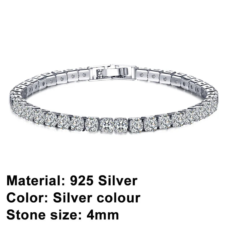 BowLift | Tennis Bracelet – Shine with Attitude: Elegance in Sterling Silver and Hip-Hop Flair!