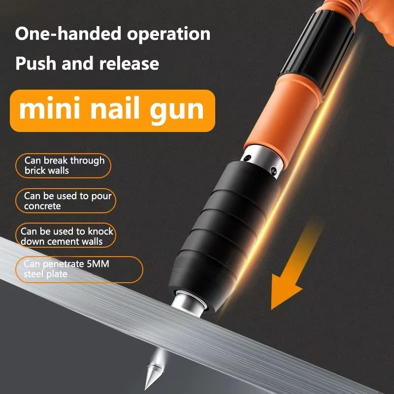 BowLift | Versatile High-Precision Manual Nail Gun with Nails - Ideal for Woodworking and Concrete Decoration