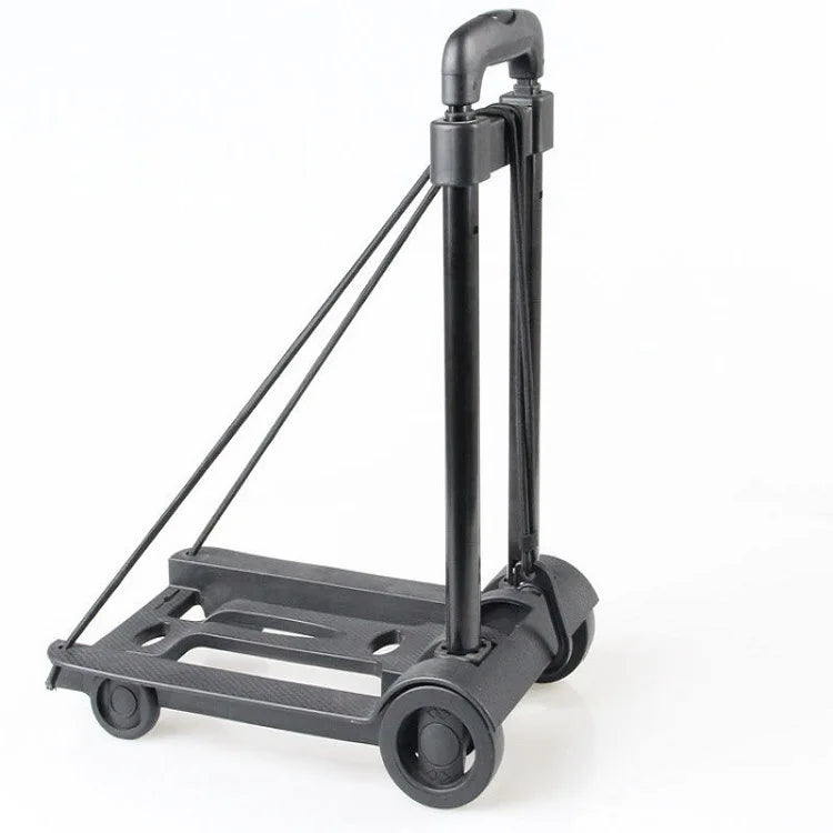 BowLift | Folding Portable Hand Truck with 2 or 4 Wheels Adjustable Pull Rod – CarryFlex