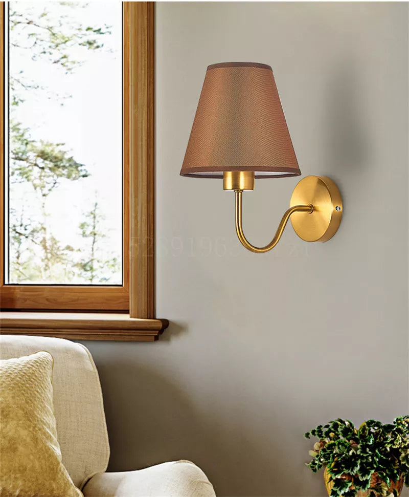 BowLift | RusticGlow - Wandlamp van Stof in Amerikaanse Stijl