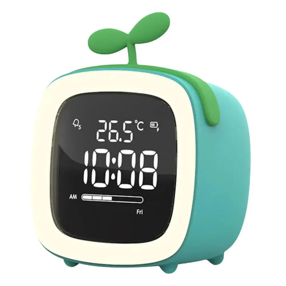 BowLift | Cartoon Bunny LED Alarm Clock with Night Light – Rechargeable, Cute Digital Display for Kids & Bedrooms