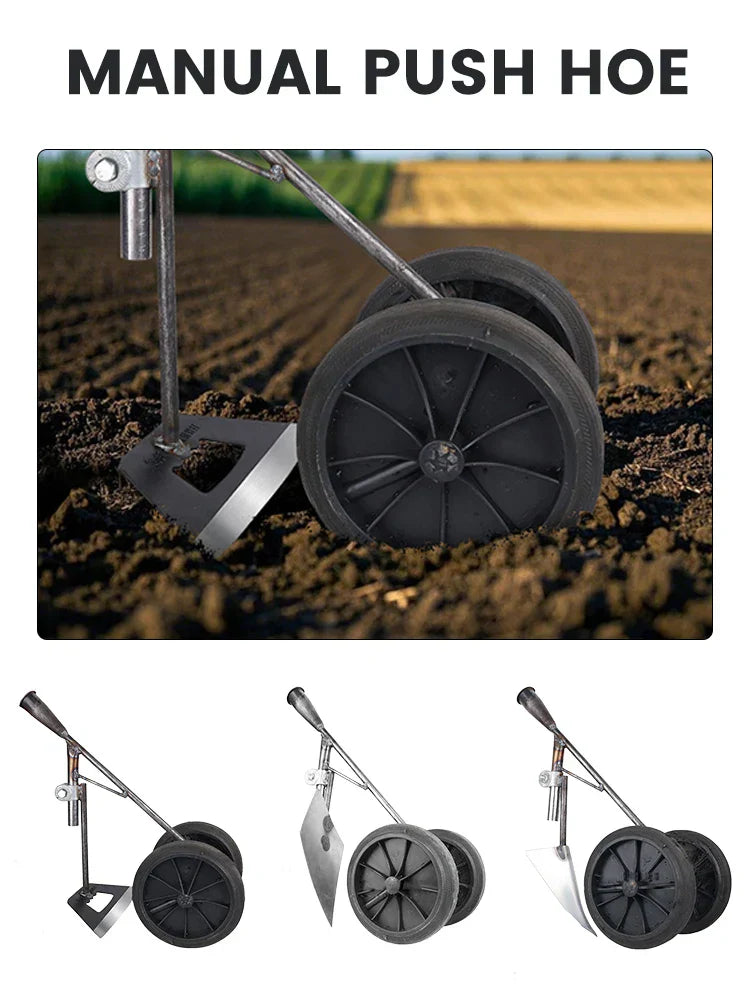 BowLift | GravoHack Duo Hand Hoe | Forged Manganese Steel | For Weeding & Loosening | Suitable for Wooden Handles