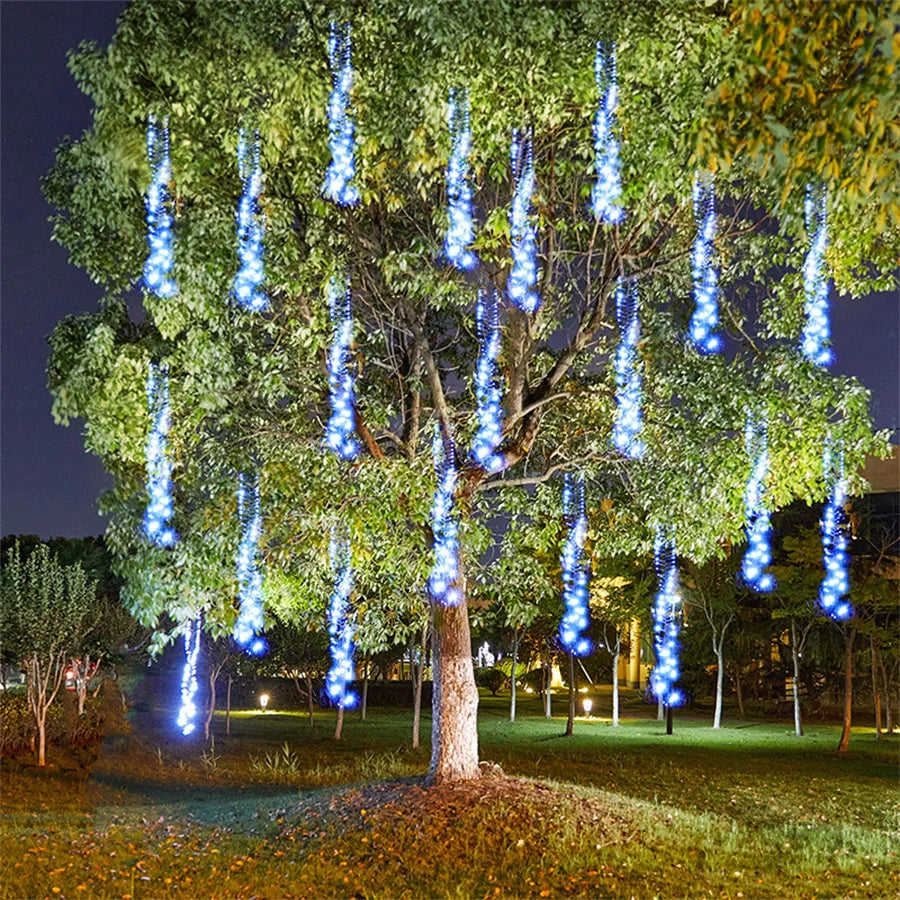 BowLift | GlowCascade | Sparkling LED Garland for Outdoor Decor