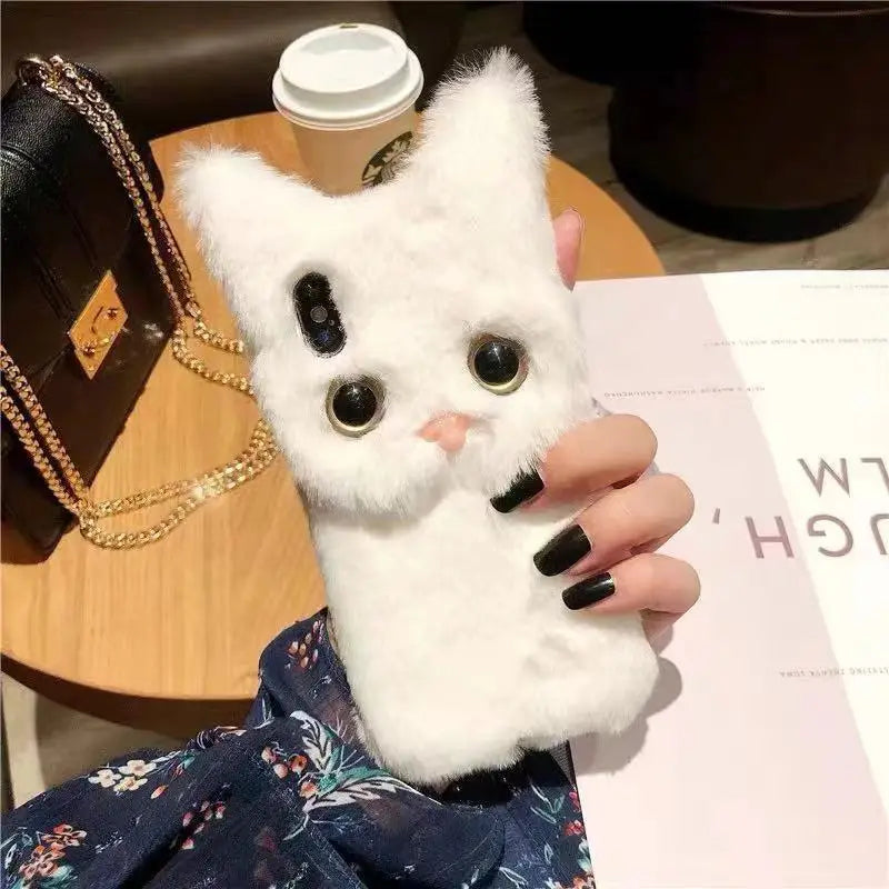 BowLift | Fluffy Cat Warm Plush Fluffy iPhone Case