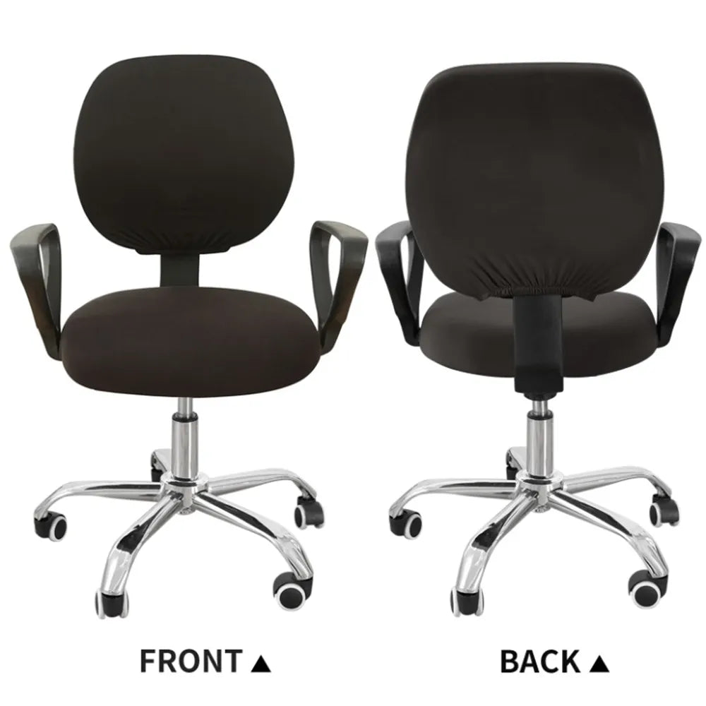 BowLift | 2-piece Split Office Rose Chair Covers