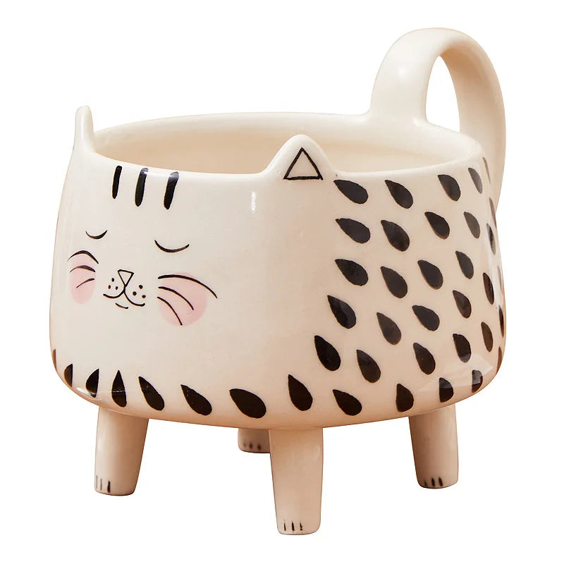 BowLift | Happy Cat Long Legs Ceramic Mug