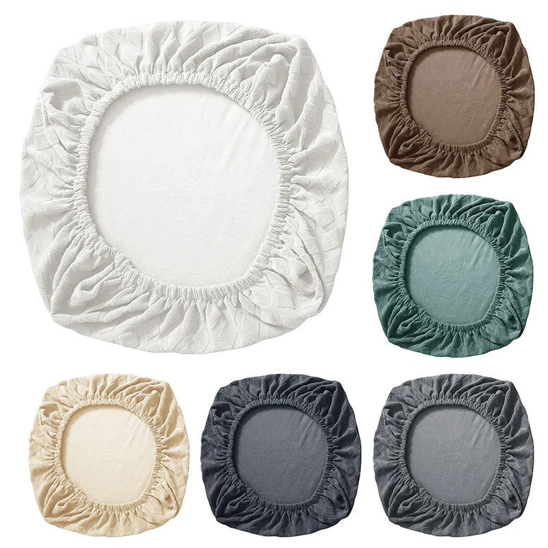 BowLift | Spandex elastic office chair cover Jacquard seat covers pineapple mesh fleece protective cover elastic computer seat protector