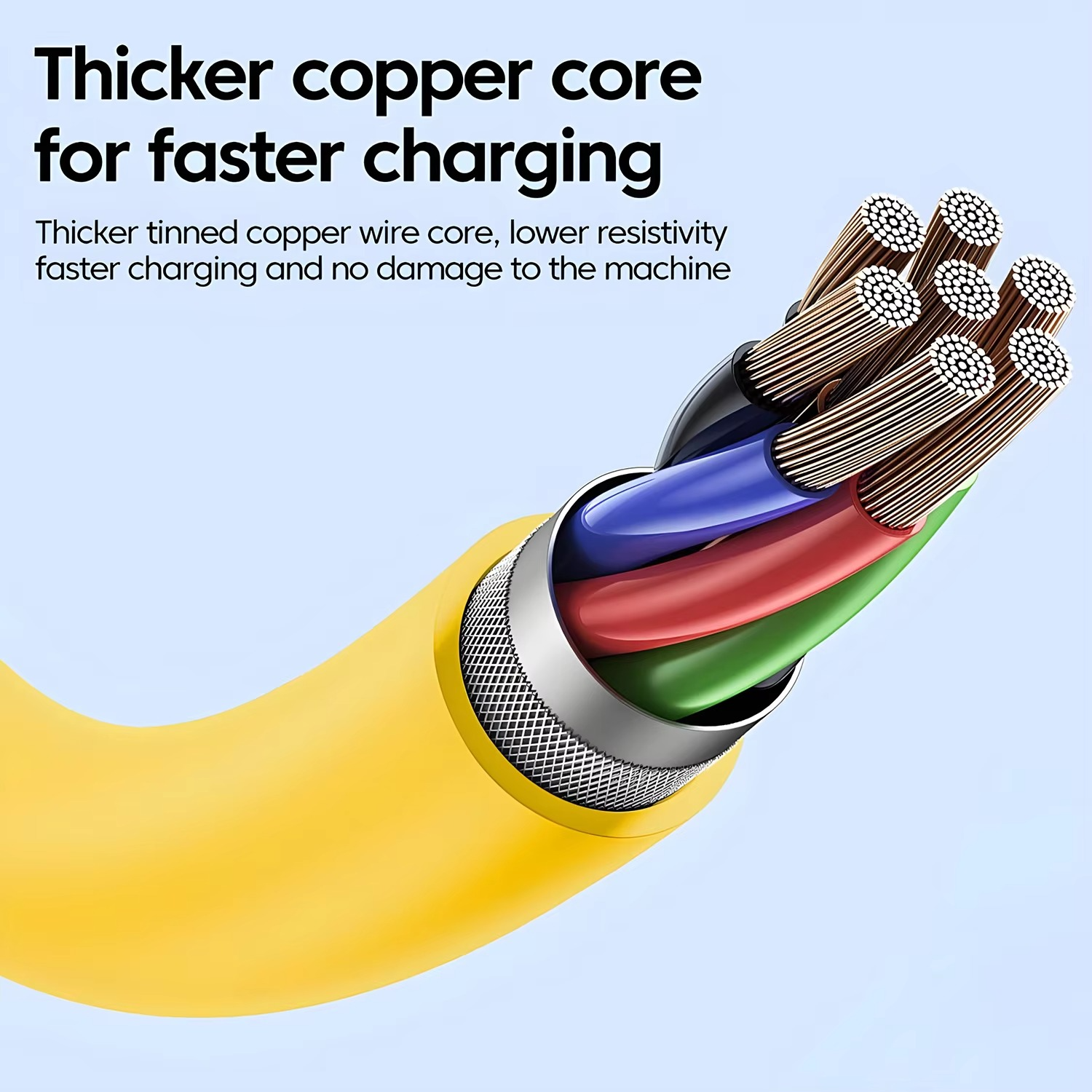 BowLift | Multi-Device 65W Fast Charging USB-C Cable for iPhone, Xiaomi, Samsung
