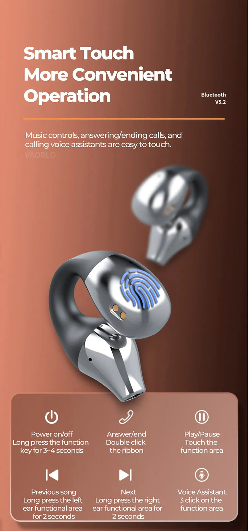 BowLift | Ear Clip Bluetooth Headset