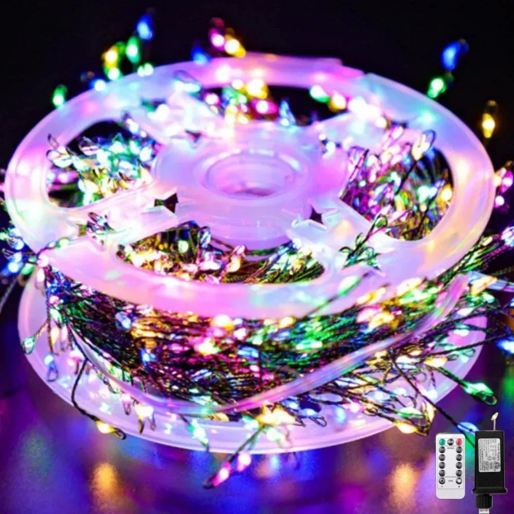 BowLift | LED Firework String Lights Ignisia | With Remote Control | 30–75 m | 900–2000 LEDs | IP65 Waterproof | For Christmas, Halloween & Celebrations