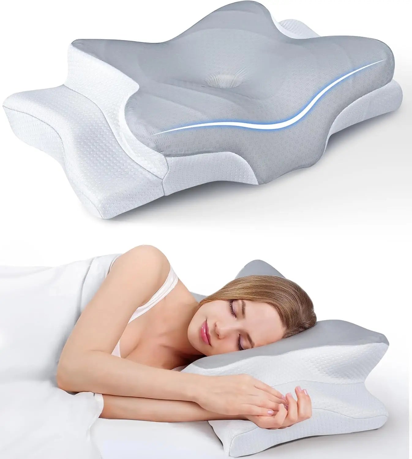 BowLift | Ergonomic Memory Foam Pillow
