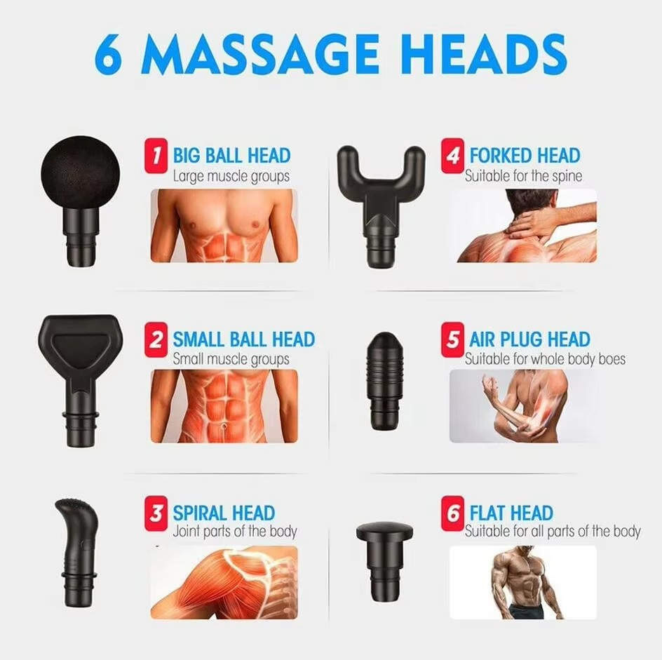 BowLift | Deep Tissue Percussion Massage Gun with 30 Speeds and LCD Display