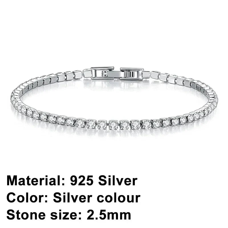 BowLift | Tennis Bracelet – Shine with Attitude: Elegance in Sterling Silver and Hip-Hop Flair!