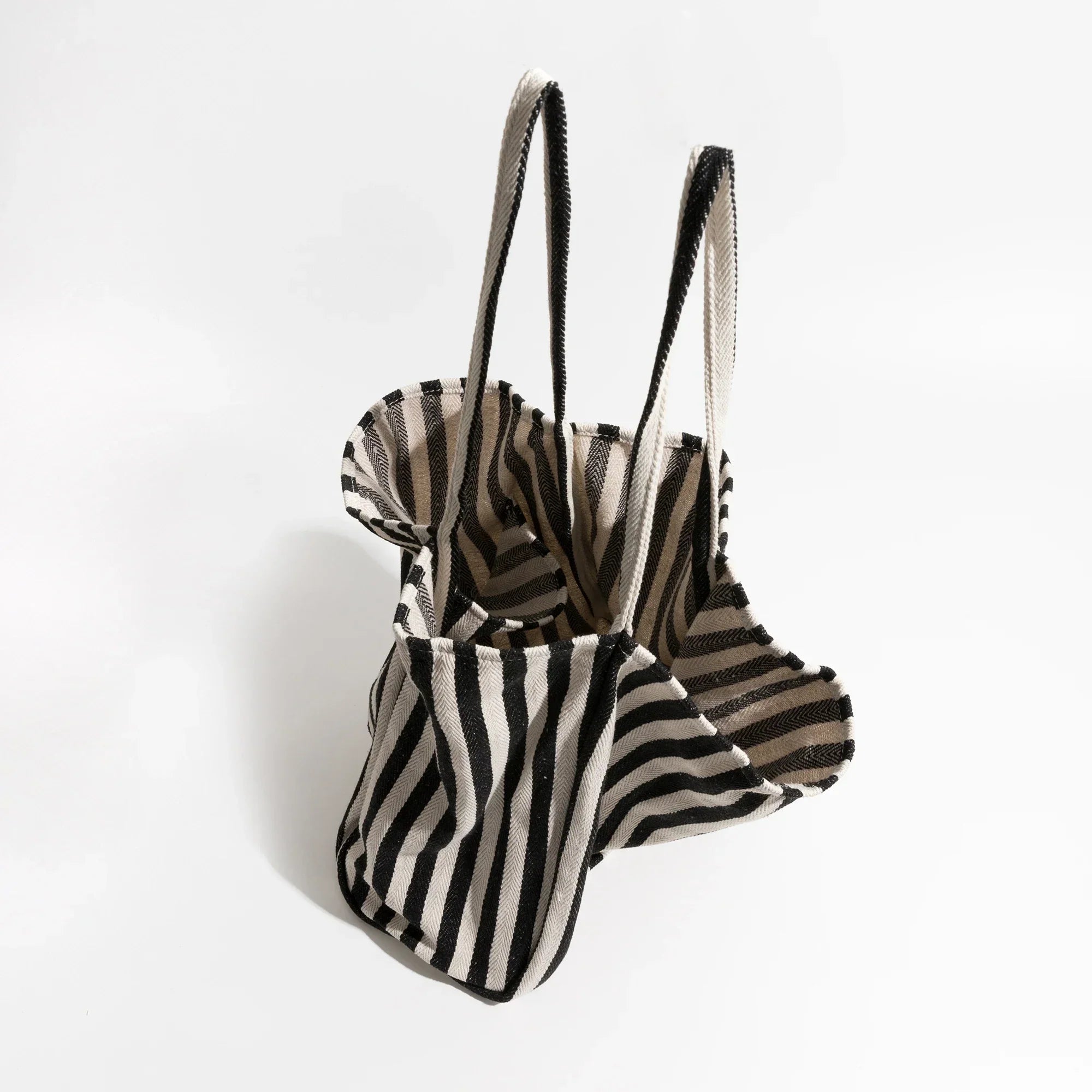 BowLift | Striped linen tote bag