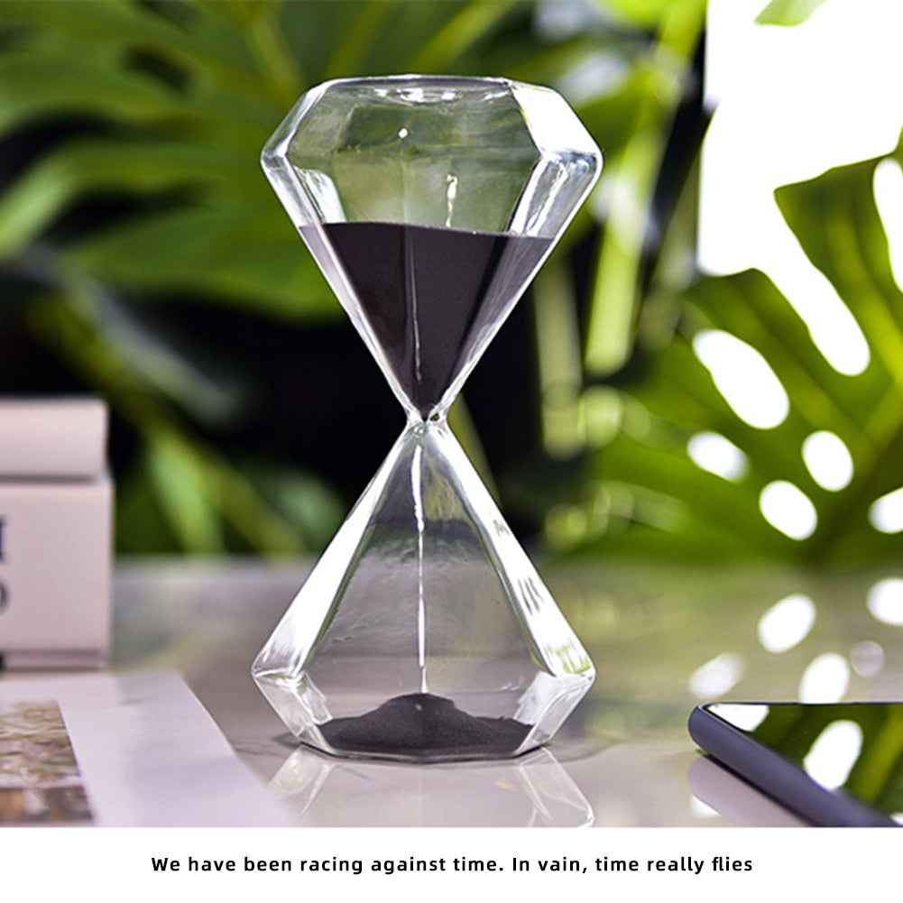 BowLift | 5–60 Minute diamond hourglass, hourglass, hourglass, children's gift, hourglass, home decoration, available in multiple color options
