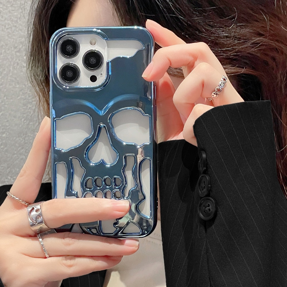 BowLift | Gothic Midnight Skull Phone Case
