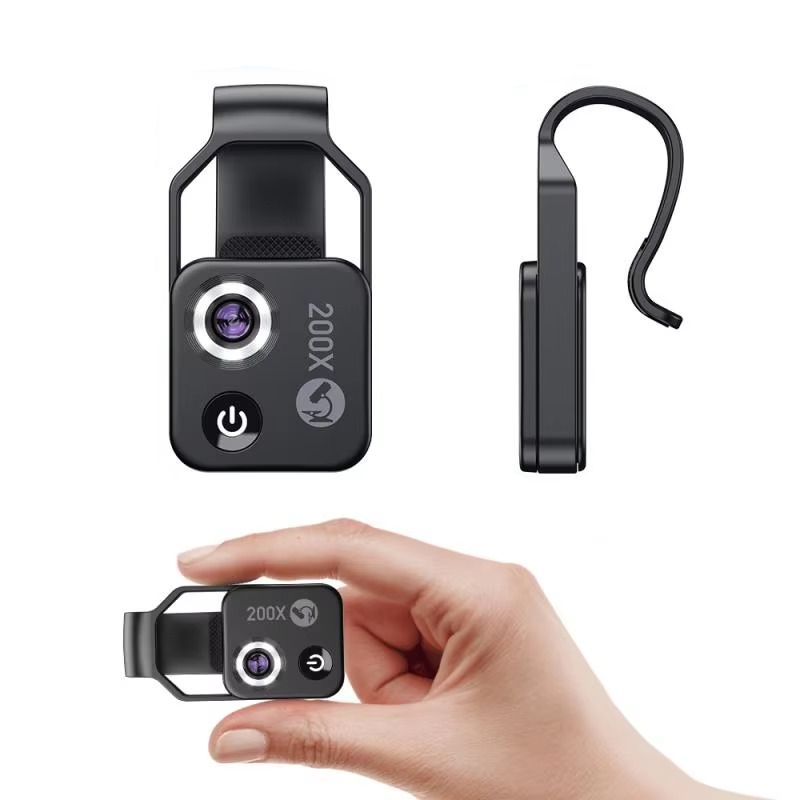 BowLift | 200X Zoom Professional Microscope Lens for Smartphones with Clip