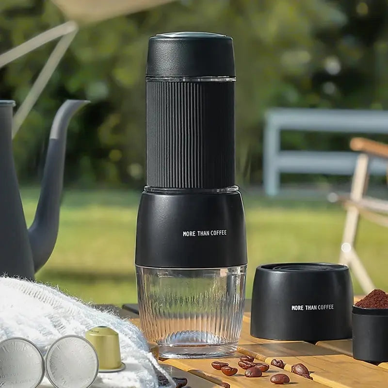 BowLift | Portable Coffee Machine 18 Bar, Hand Pressure Operation, ZZUOM CM101, Compact Extraction for Outdoor Camping Travel Use