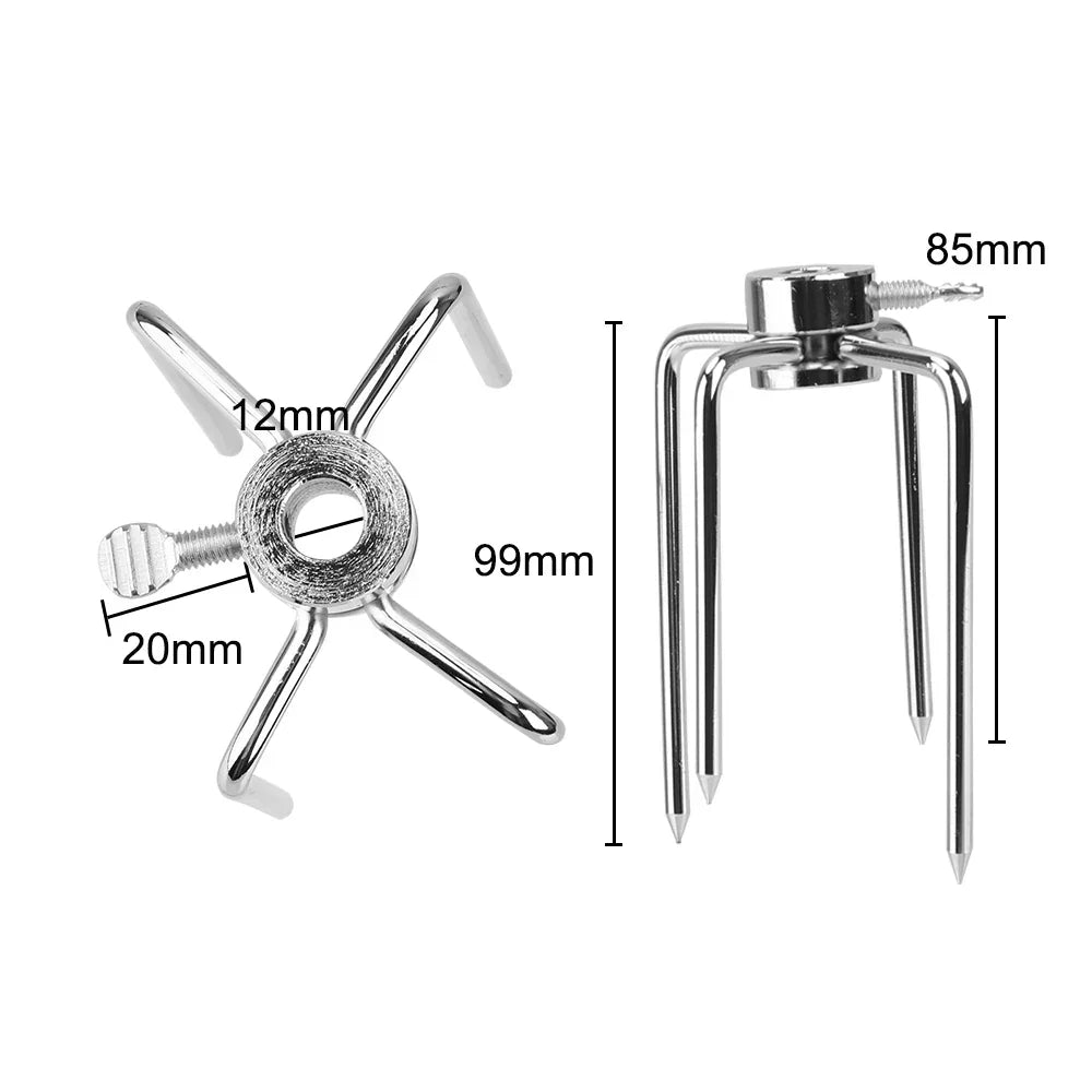 BowLift | GrillPro | Rotisserie Forks | Stainless Steel | Secure Hold