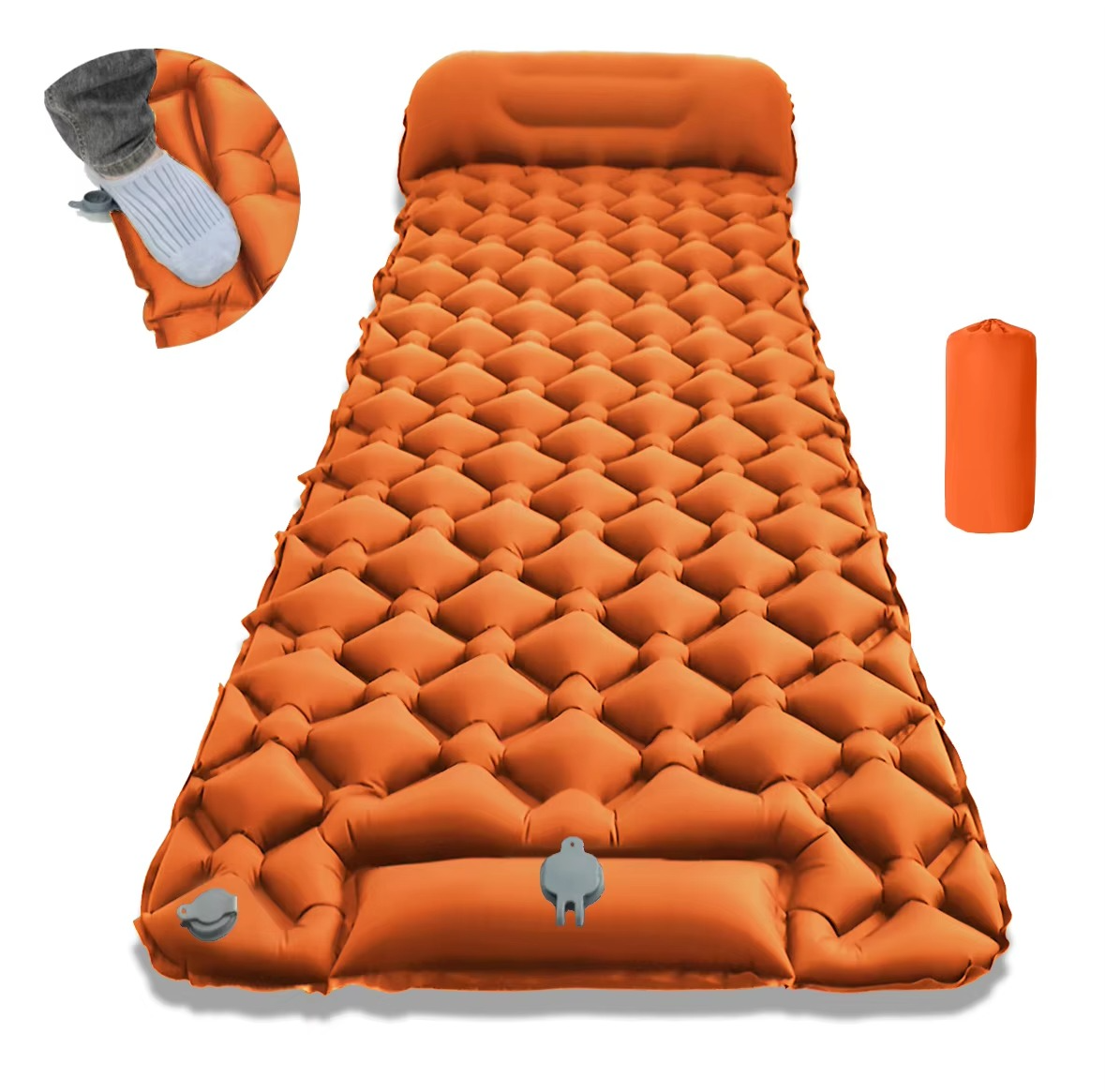 BowLift | Ultra-Comfort Inflatable Camping Mattress with Integrated Pillow and Pump