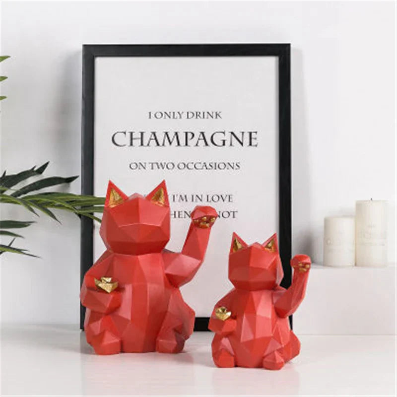 BowLift | Nordic Style Geometric Lucky Cat