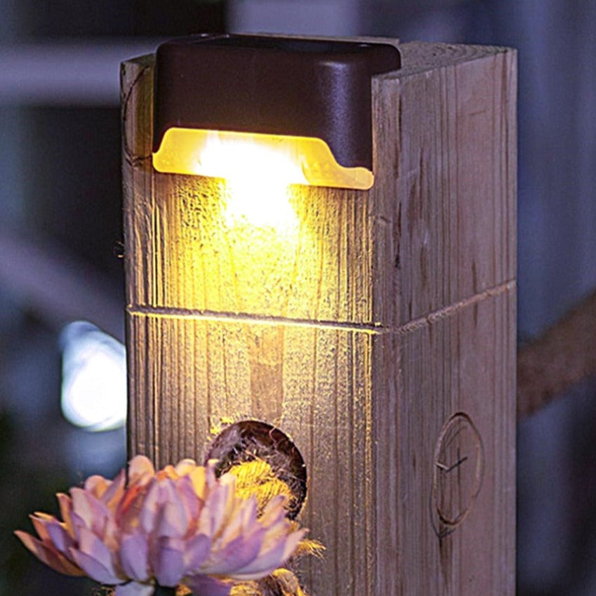 BowLift | Solar Step Light - Waterproof LED Outdoor Lighting for Pathways, Decks, and Stairs - Solar Powered Garden Illumination