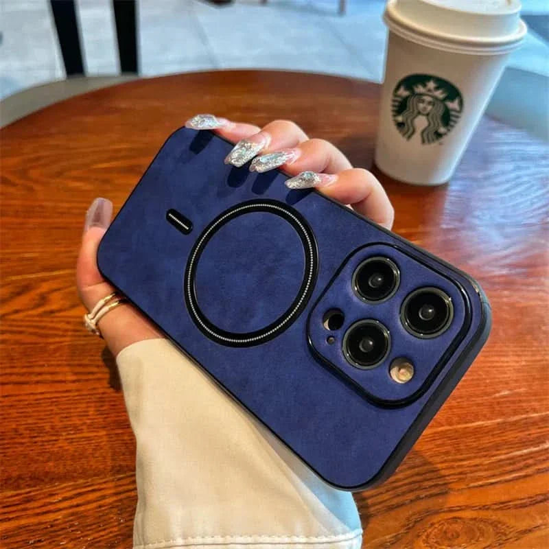 BowLift | Deer Leather iPhone Case MagSafe Wireless Charging