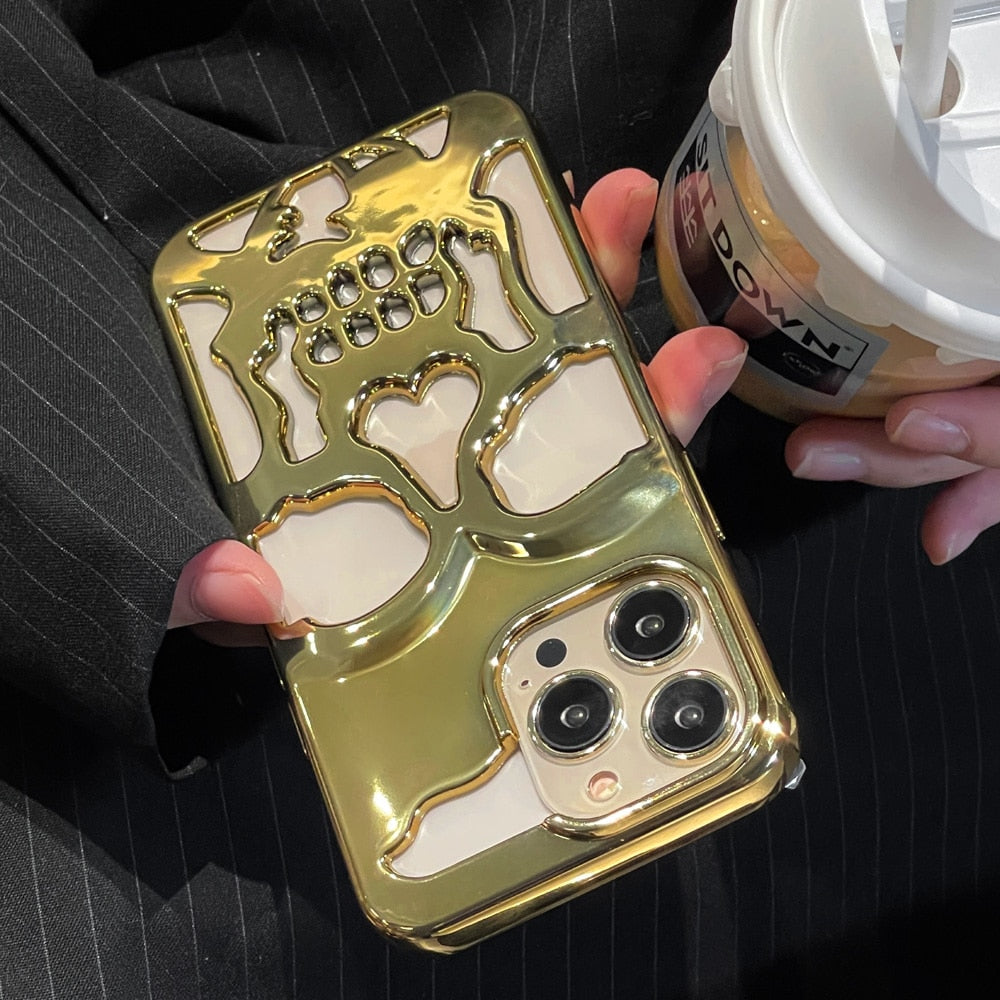 BowLift | Gothic Midnight Skull Phone Case