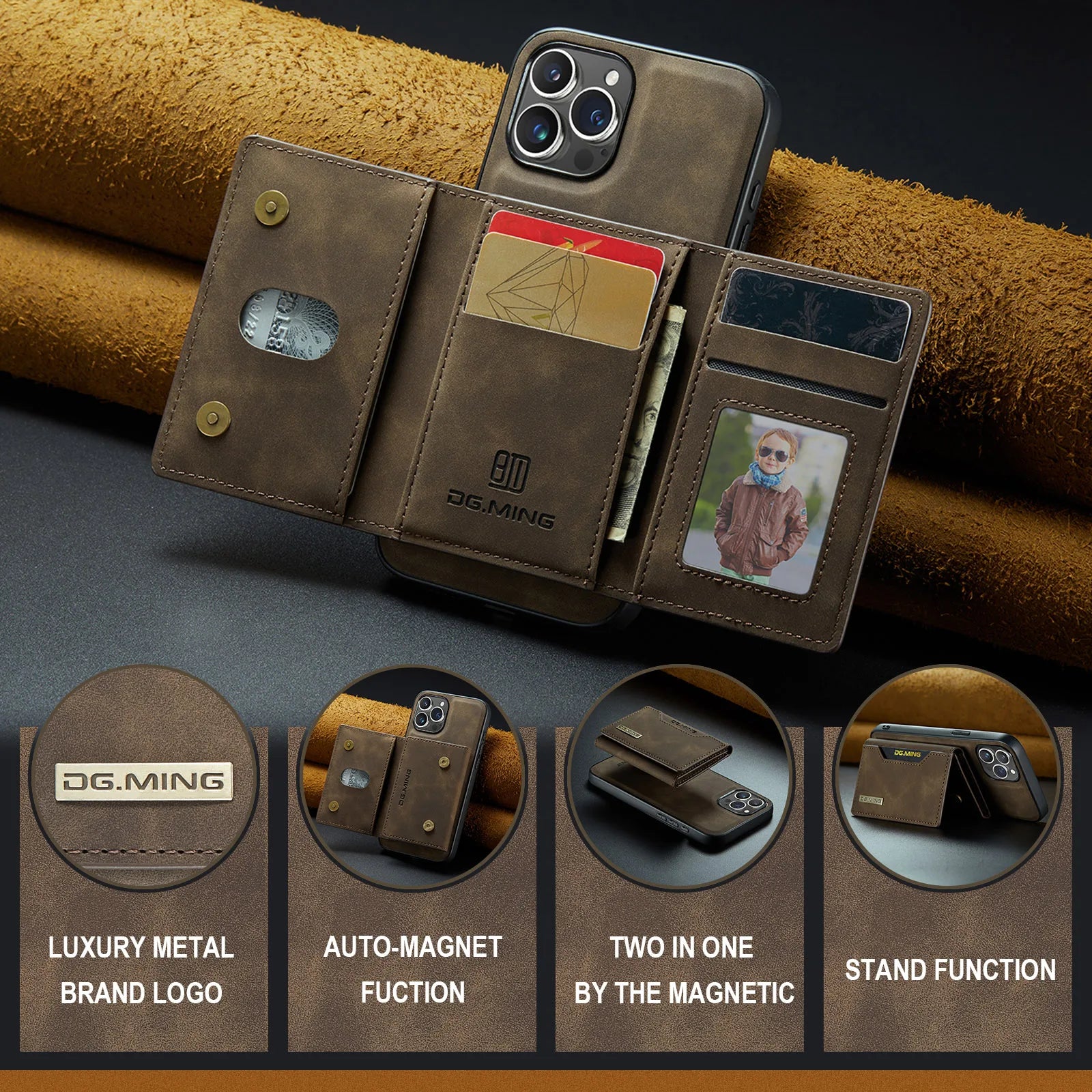 BowLift | 2-in-1 iPhone case with detachable wallet