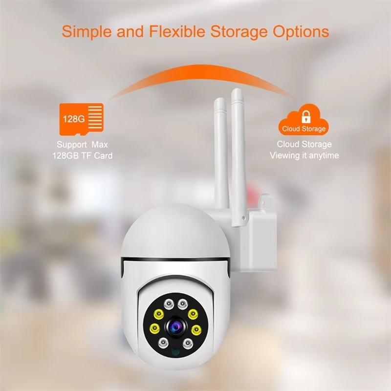 BowLift | 1080P PTZ WiFi Security Camera with Audio, 4X Zoom, Night Vision, Waterproof