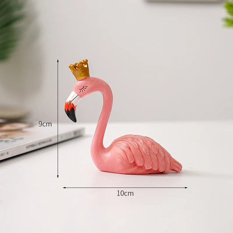 BowLift | Nordic Flamingo Figurine Figure Statue Sculpture Living Room Office Wedding Party Ornaments Home Decor Decoration Accessories