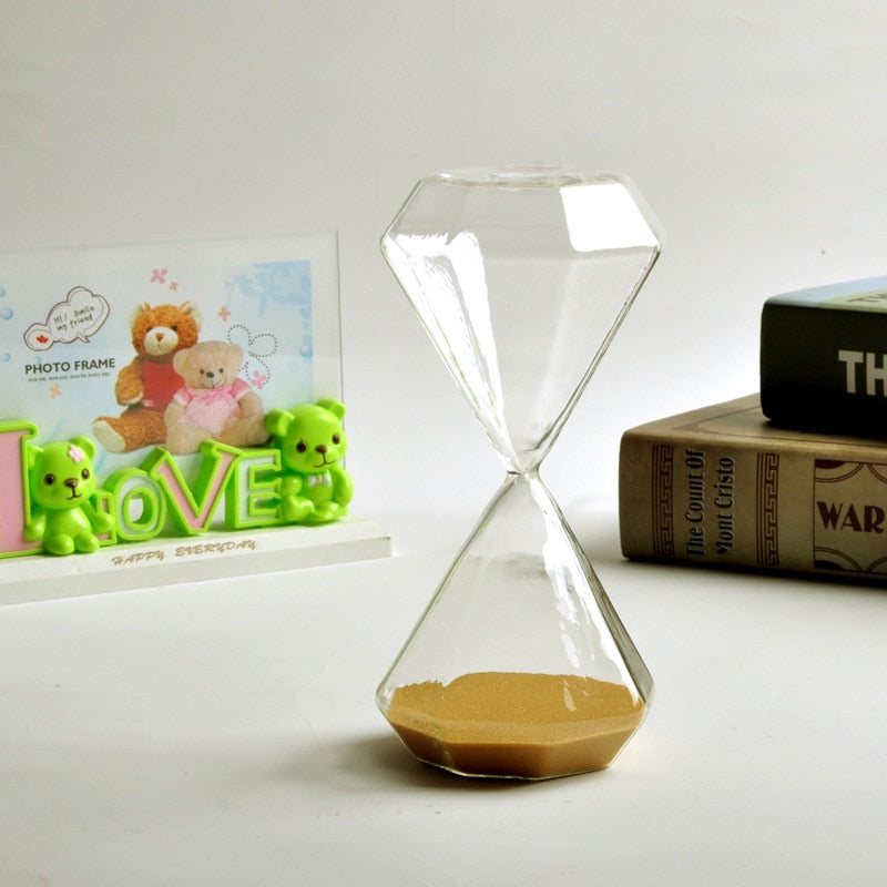 BowLift | 5–60 Minute diamond hourglass, hourglass, hourglass, children's gift, hourglass, home decoration, available in multiple color options